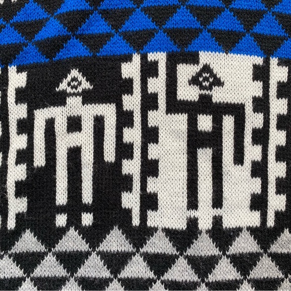 Vintage 1980s Jordache Dancing Stickman Sweater - Picture 4 of 7